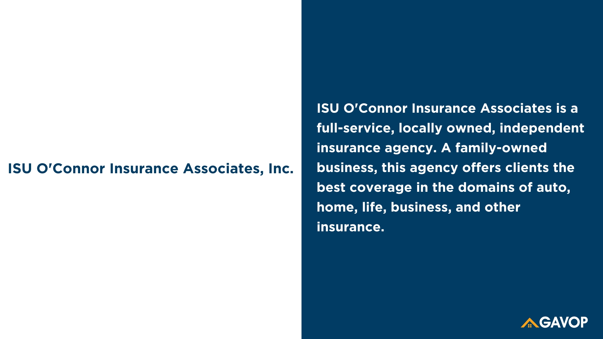 ISU O'Connor Insurance Associates, Inc.